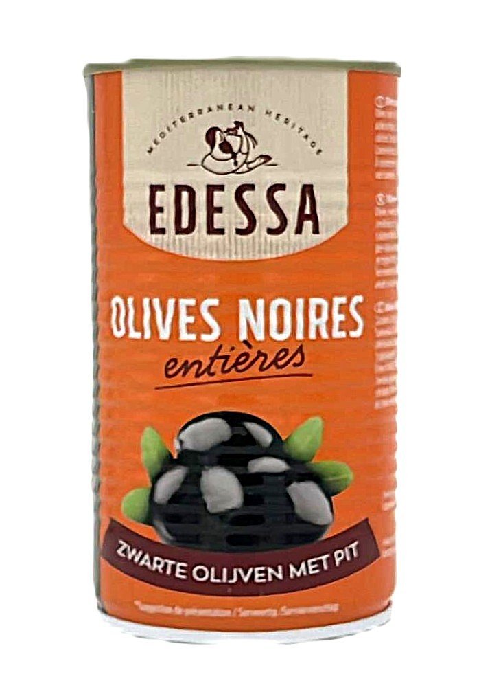 EDESSA OLIVES NOIRES ENTIERES 26X29 12X350GR