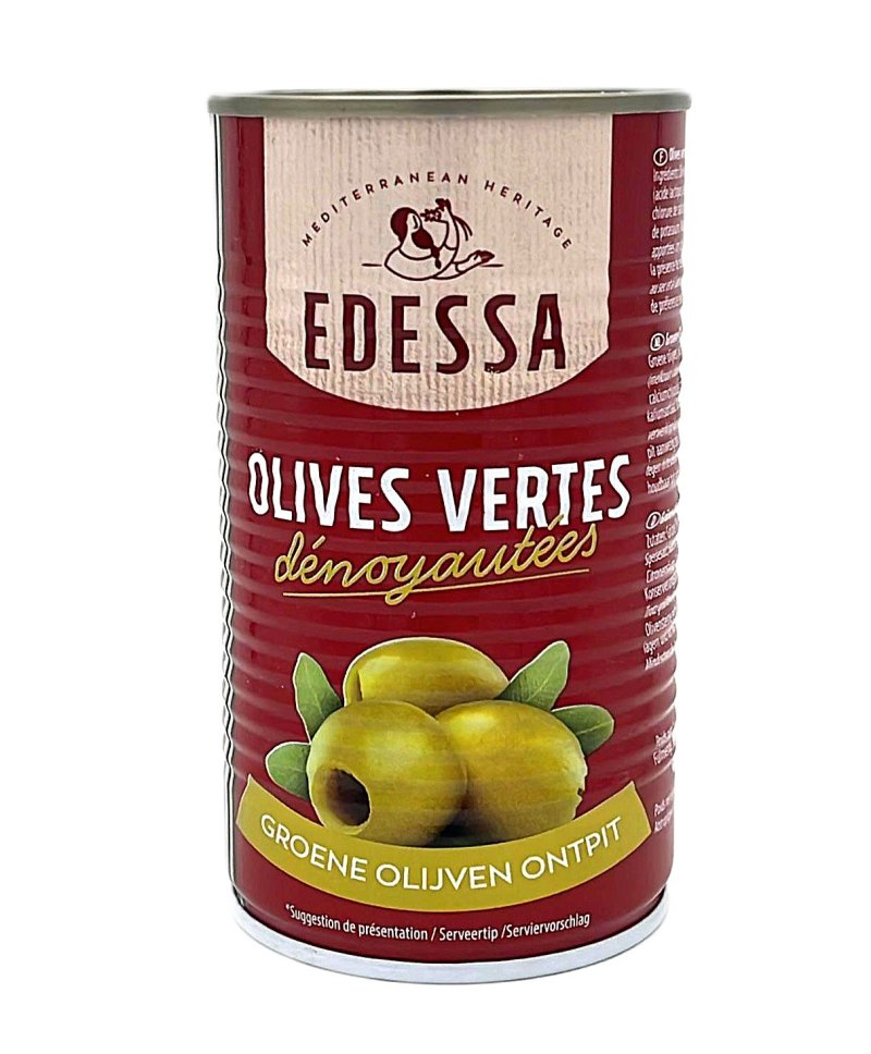 EDESSA OLIVES VERTES DENOYAUTEES 26/29 12X350GR