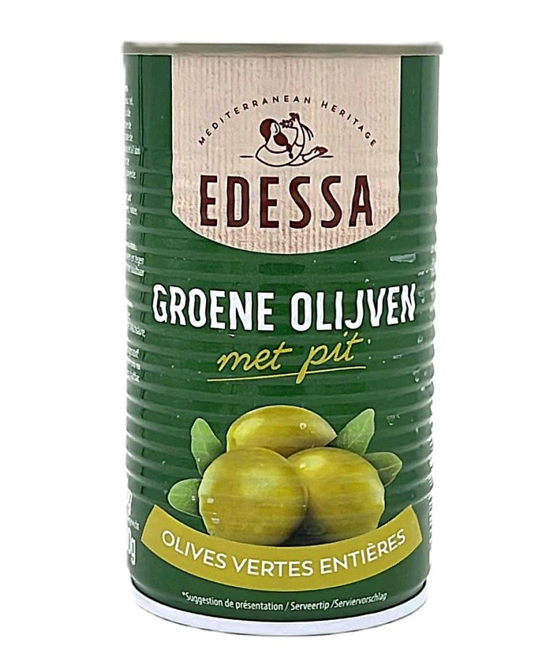 EDESSA OLIVES VERTES ENTIERES 26/29 12X350GR